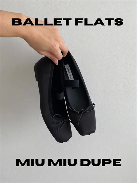 miu miu ballerina flats dupe|ballet flats value.